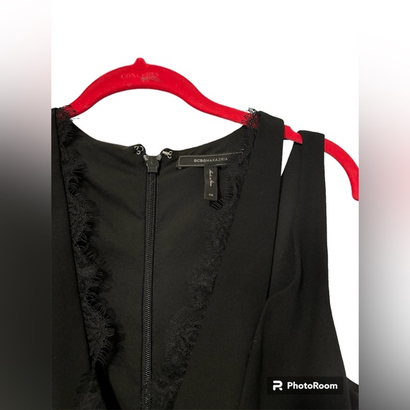 BCBGMaxAzria Lace-Trimmed Mini Dress - Picture 4 of 11